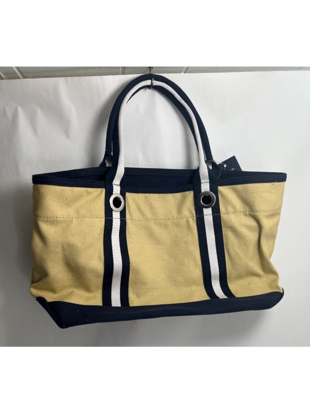 Tommy Hilfiger Canvas Hand Bag Purse Y2K Beige New NWT - Picture 2 of 6